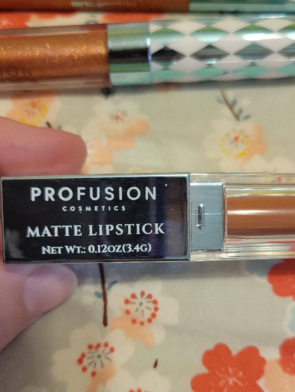 Profusion Cosmetics Makeup Set - Copper Brown Matte Lipstick & Gloss